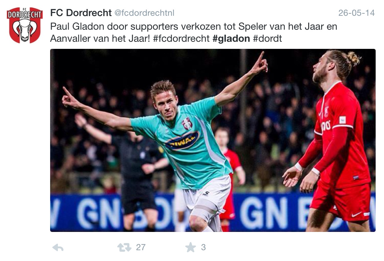 2014 Dordrecht Speler van het jaar